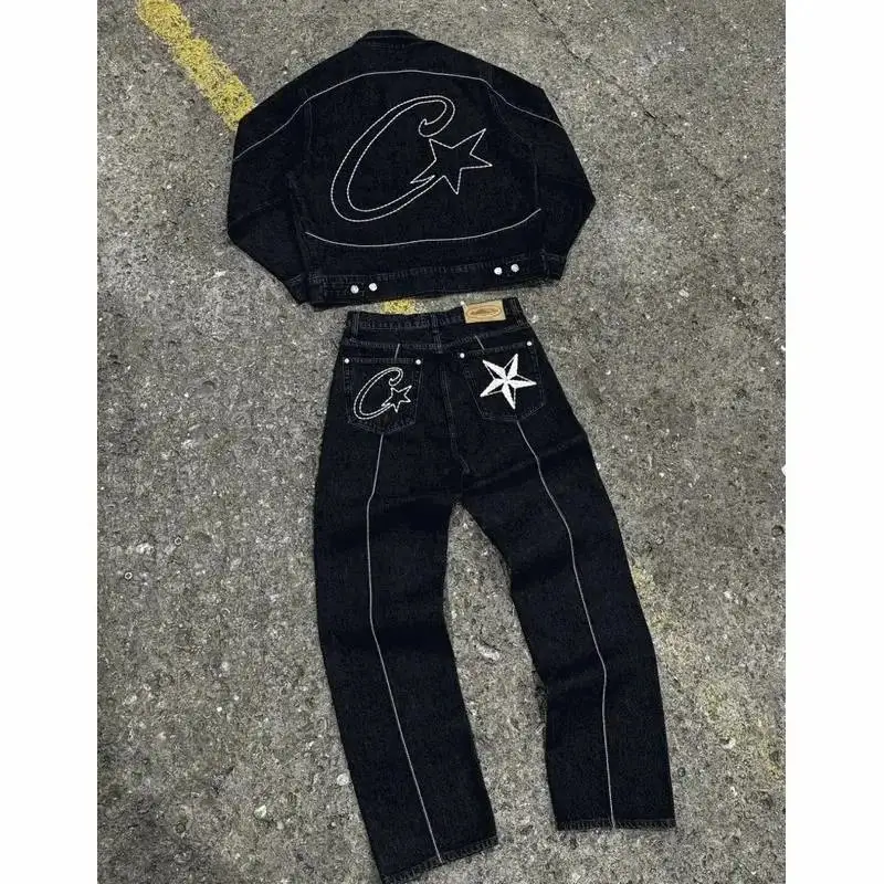 Corteiz C-Star Denim Jacket & Jeans Set [39 styles]