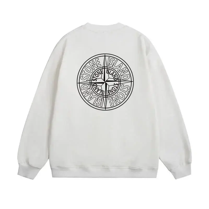 Stone Island Compass Logo Sweatshirt [Fashionable Casual Long-Sleeved Top] vista 2