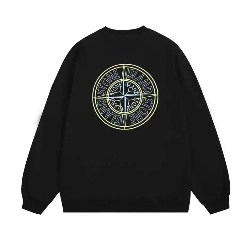 Stone Island Compass Logo Sweatshirt [Fashionable Casual Long-Sleeved Top] vista 3
