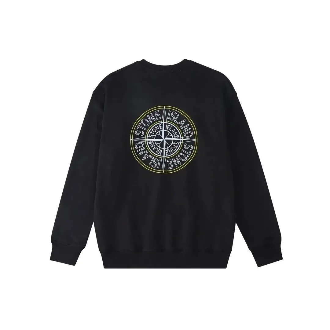 Stone Island Kids Graphic Crewneck Sweatshirt - Black vista 3